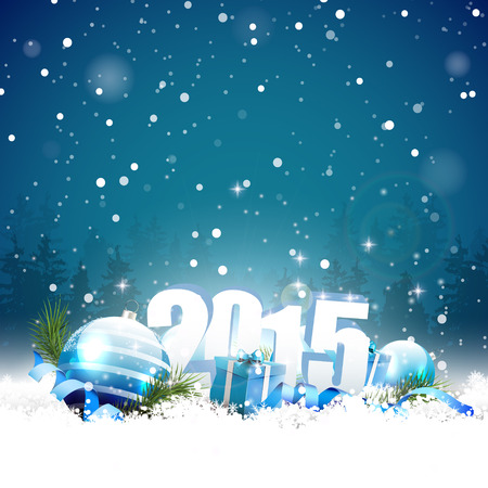 New Year 2015 greeting cardのイラスト素材
