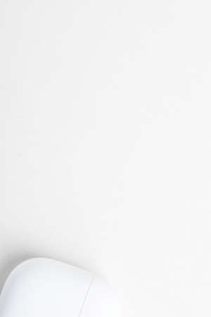 Vidalia, Georgia / USA - December 14, 2019 - A studio product shot of a closed white charging case of the Apple AirPods Pro set on a plain light color background.のeditorial素材