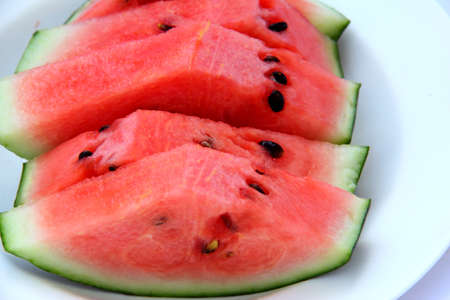 Red sweet watermelon. の写真素材