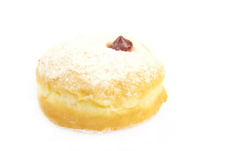 Colorful donut isolated on white backgroundの写真素材