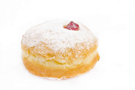 Colorful donut isolated on white backgroundの写真素材