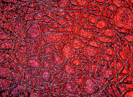 Abstract red crocodile leather, can use as background