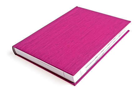 Violet book on a white backgroundの写真素材