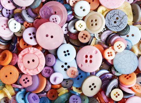 Colorful buttons, can use as backgroundの写真素材