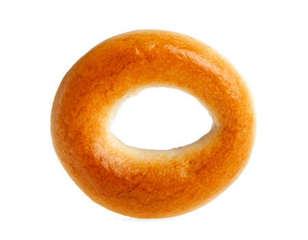 Bagel on a white backgroundの写真素材