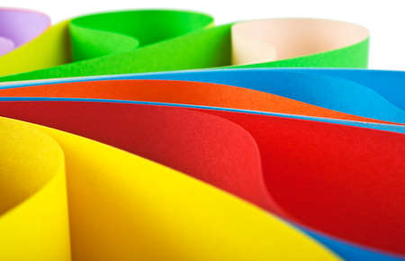 Abstraction from the coloured paper