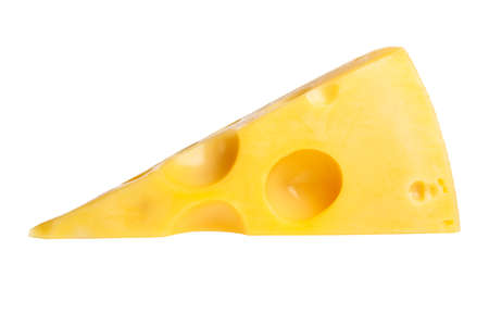 Cheese isolated on a white backgroundの写真素材
