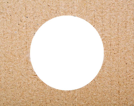 Smooth hole with violet paper and cardboard