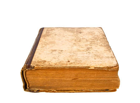 Old book on a white backgroundの写真素材