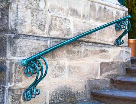 Vintage metal staircaseの写真素材