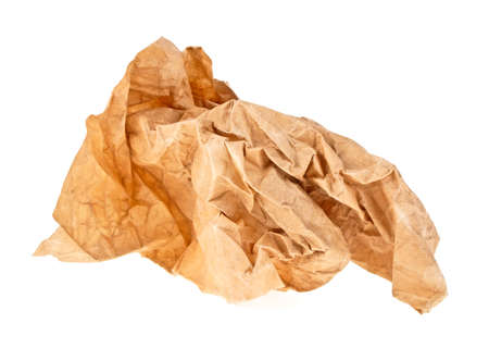 Paper rubbish isolated on a white backgroundの写真素材