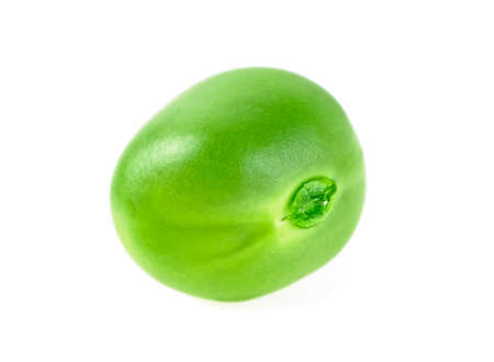 Green pea isolated on a white backgroundの写真素材