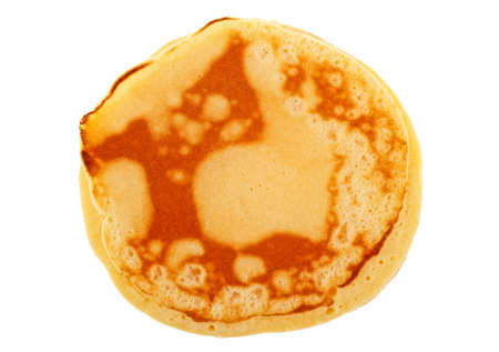 Pancake isolated on white backgroundの写真素材