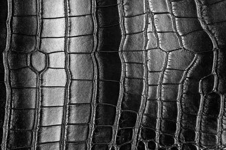 Black crocodile skin texture, as background