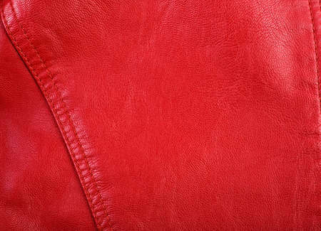 Background red leather textureの写真素材