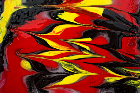 Close up of different color oil paint, as background. Different color oil paint.の写真素材