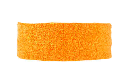 Training headband isolated on a white background. Orange color.の写真素材