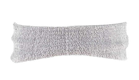 Gray training headband isolated on a white backgroundの写真素材