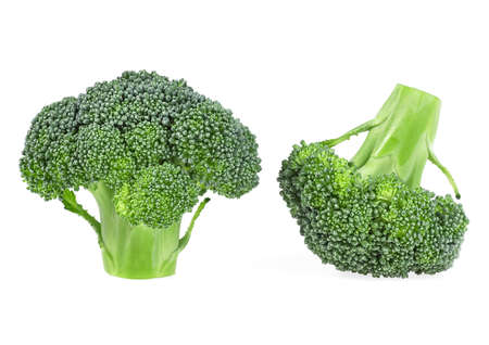 Delicious fresh broccoli isolated on a white background. Vegetables broccoli.の写真素材