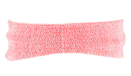 Pink training headband isolated on a white backgroundの写真素材