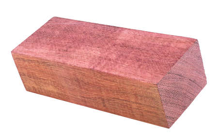 Wooden bar isolated on a white background. Amaranth tree.の写真素材