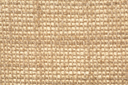 Natural burlap texture for background. Brown sackcloth texture.の写真素材