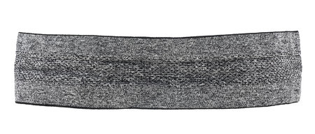 Narrow gray training headband isolated on a white background. Hair accessories for fitness.の写真素材