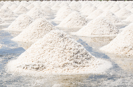 Salt evaporation pondの写真素材