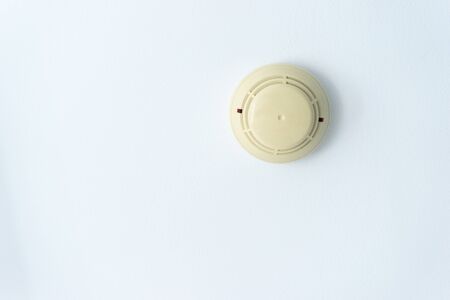 Heat detectors are installed in the corridors of the buildingの写真素材