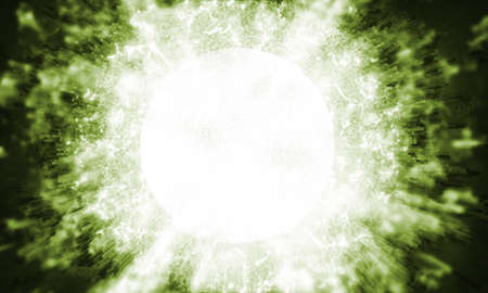 glowing energy ball on black background. perfect for design background