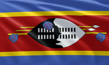 Close up waving flag of Grenada. Flag symbols of Grenadaの写真素材