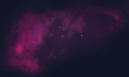 space background with realistic nebula and galaxyの写真素材