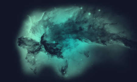 space background with realistic nebula and galaxy
