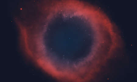 space background with realistic nebula and galaxyの写真素材