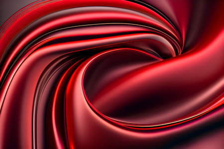 Red silk satin fabric luxury, perfect for design backgroundの素材