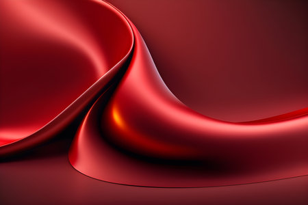 Red silk satin fabric luxury, perfect for design backgroundの素材