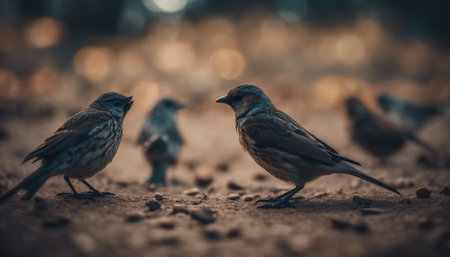 small bird with natural background, beautiful natureの素材