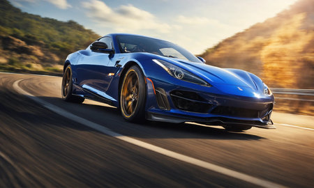 High speed sports car concept modern and luxuryの素材