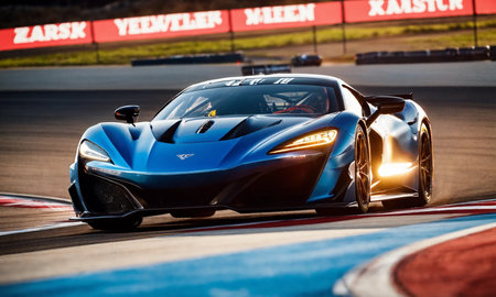 High speed sports car concept modern and luxuryの素材