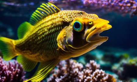 Ocean coral reef underwater. Sea world under waterの素材