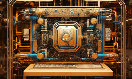 Abstract Artificial intelligence. Technology modern backgroundの素材