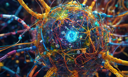 Ai, the concept of artificial intelligence use analytics, automation, and an autonomous brain.の素材