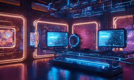 Ai, the concept of artificial intelligence use analytics, automation, and an autonomous brain.の素材