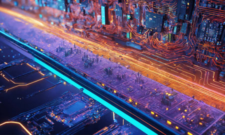 AI (Artificial Intelligence) concept. All machine worksの素材