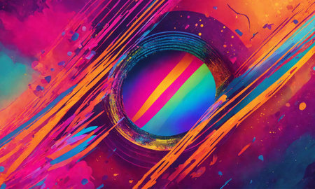 Blurred gradient background with grain texture. Perfect for wallpaper backgroundの素材