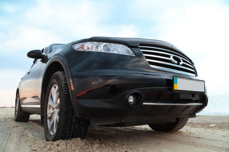 vehicle and the natureの写真素材