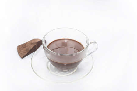 hot chocolate and food processing cocoa beansの写真素材