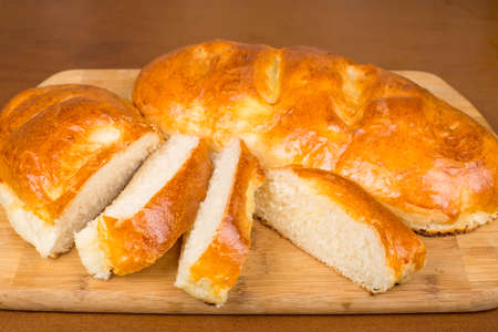 loaf of homemade dairy closeupの写真素材