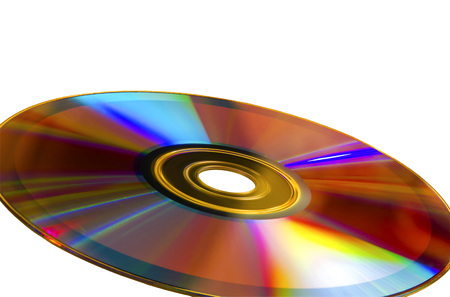 DVD-disk, CD-ROM isolated on white