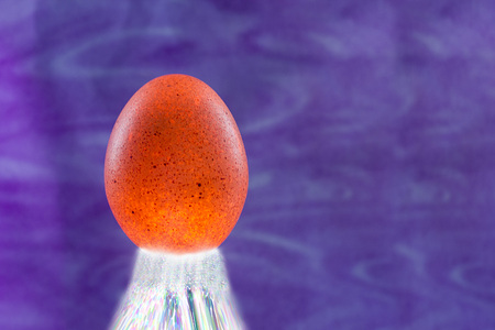 Easter eggs light blur backgroundの写真素材